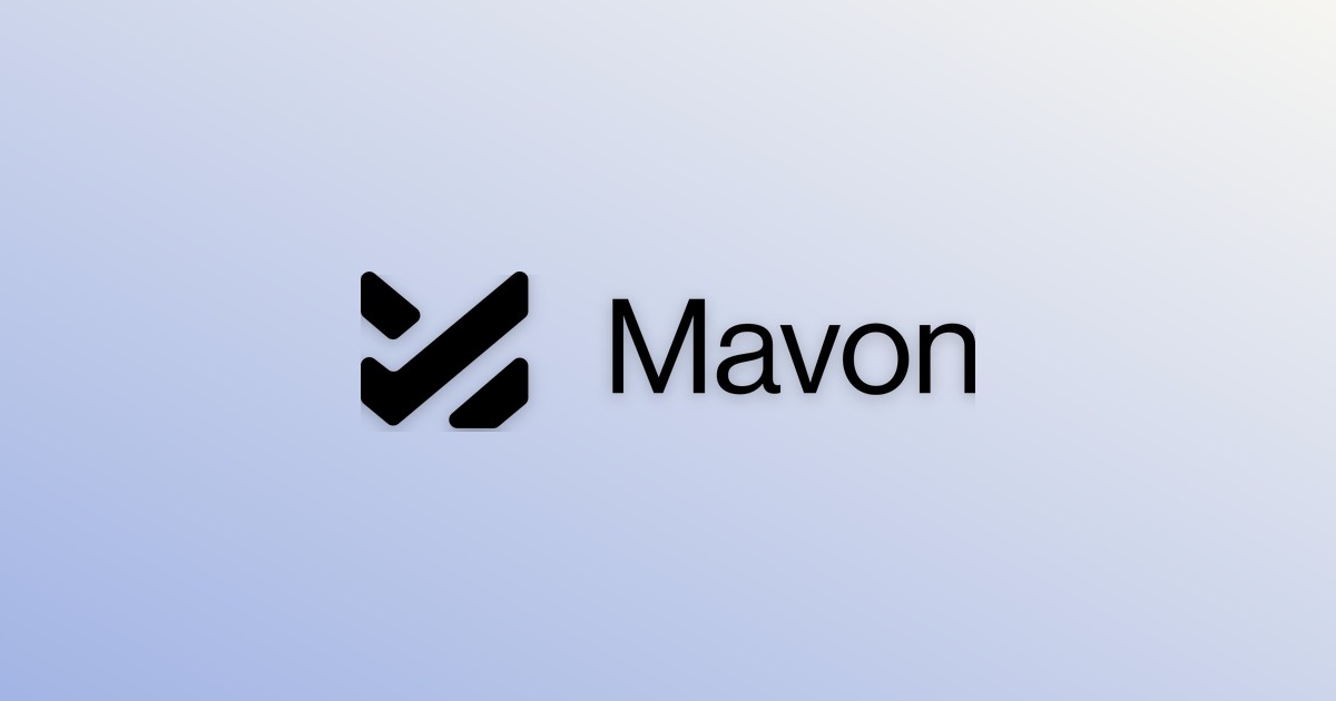Mavon website preview